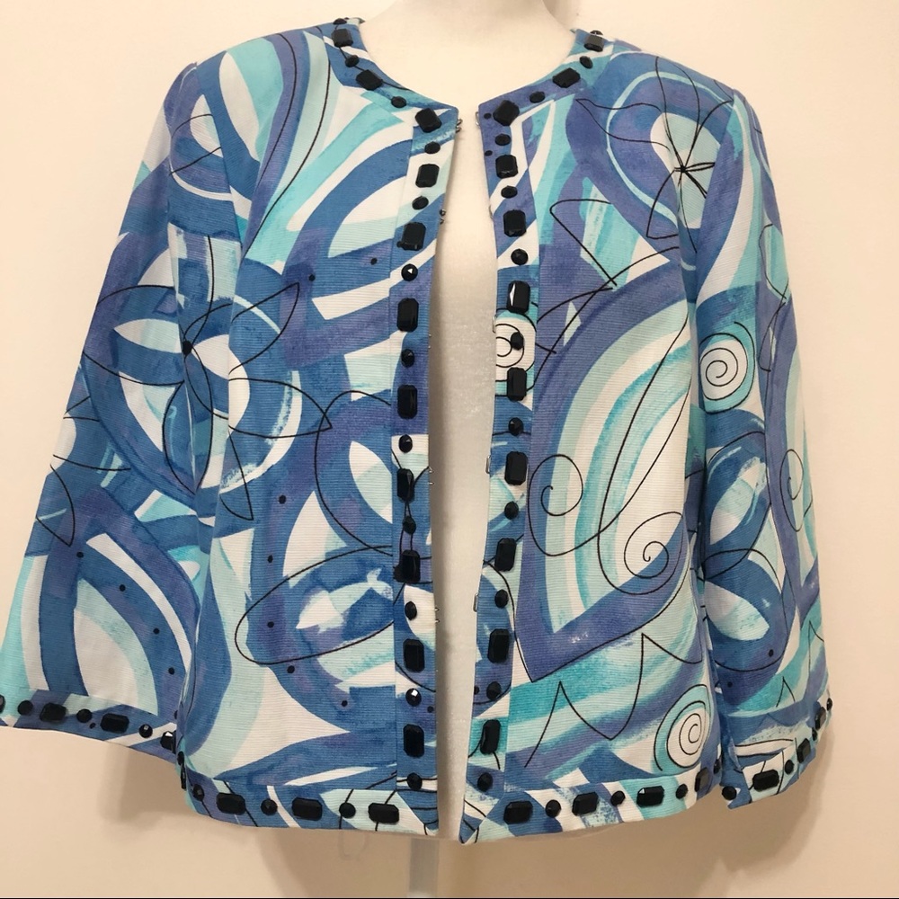 Sigrid Olsen Abstract Print Jacket - image 2